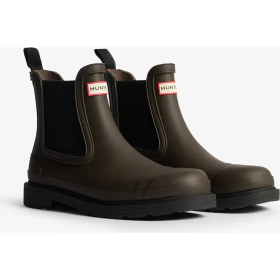Hunter Chelsea Commando gummistøvler, sort/chokolade