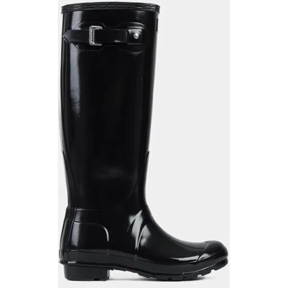 HUNTER Original Tall Gloss gummistøvler, sort