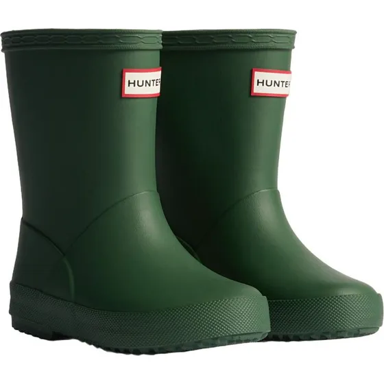 Hunter Kids First Isoleret Gummistøvle - Mørkegrøn