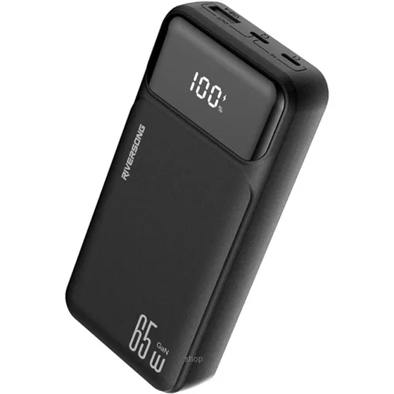 Riversong Phantom Pro 65W USB-C PD 20.000 mAh – Sort