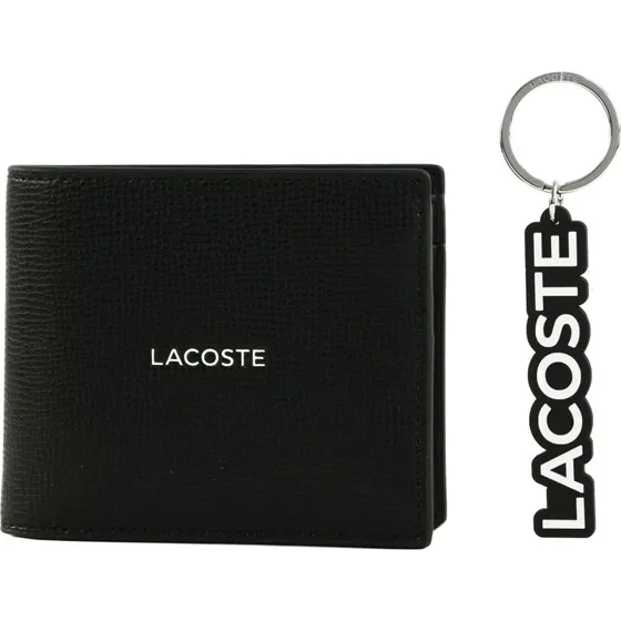 Lacoste Billfold & Nøglering sæt Noir (M)