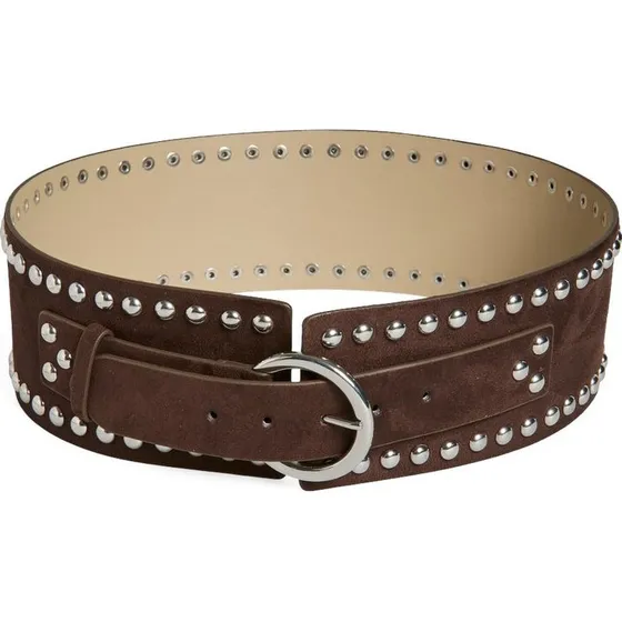 Pieces Pcolina Belt D2D FSY - nittebælte, sølvkant (80-95)