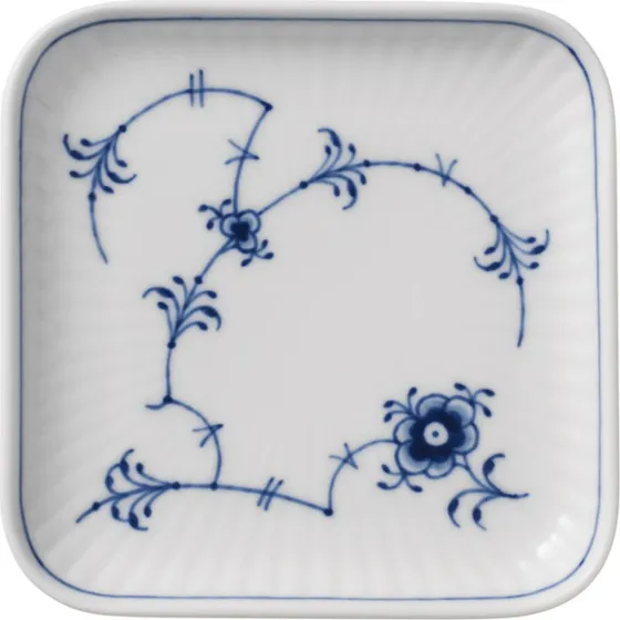 Royal Copenhagen Musselmalet Riflet Firkantet Asiet 10 cm