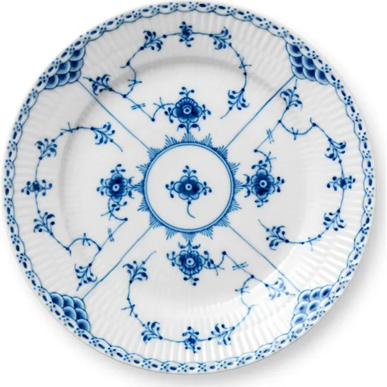 Musselmalet Halvblonde tallerken 19 cm