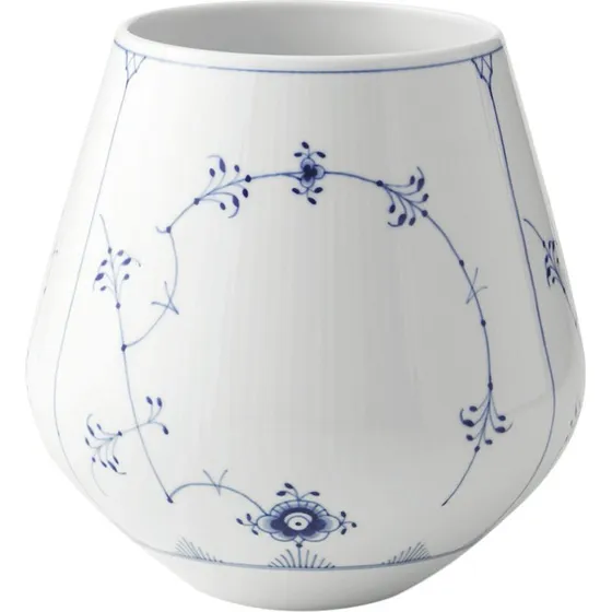 Royal Copenhagen Musselmalet Riflet vase 20,5 cm