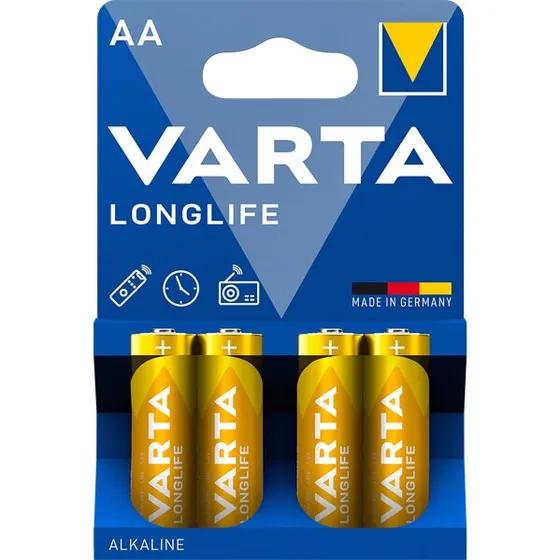 Varta Longlife AA alkaline 4-pak