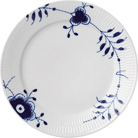 Royal Copenhagen Blå Mega Riflet Middagstallerken 27 cm