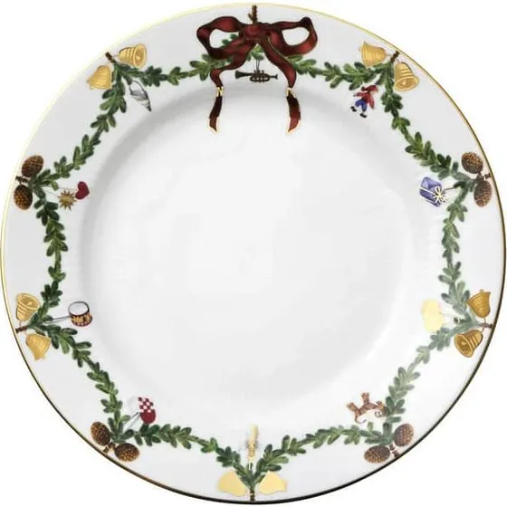 Royal Copenhagen Stjerne Riflet Jul tallerken 22 cm