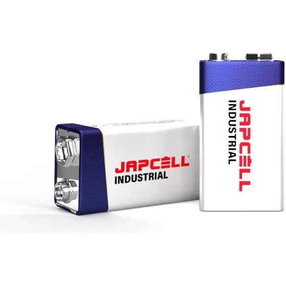 Japcell Industrial 9V (6LR61) Alkaline batterier, 10 stk