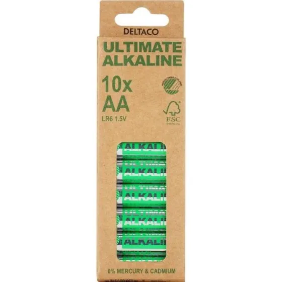 Deltaco Ultimate Alkaline AA 1,5V – 4 stk.