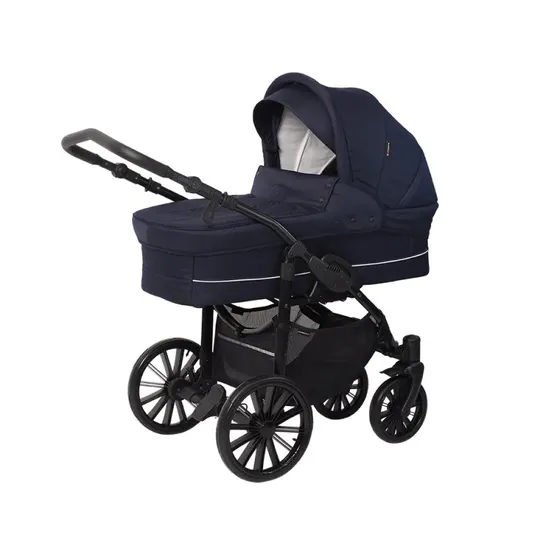 Nordic Lux Navy Quilt - Barnevogn med 97 cm liggemål