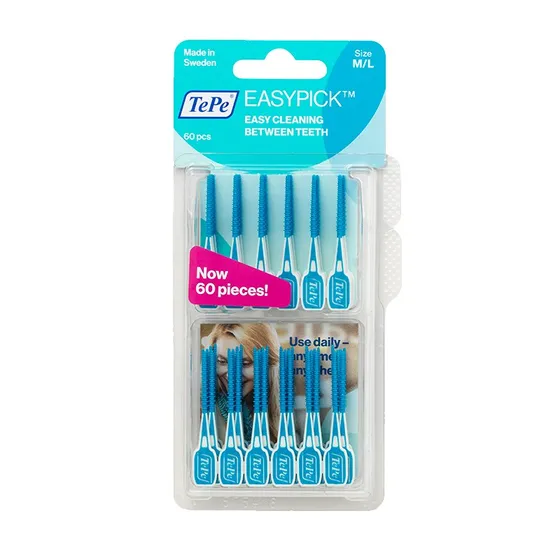 TePe EasyPick M-L Turkis - 60 stk.