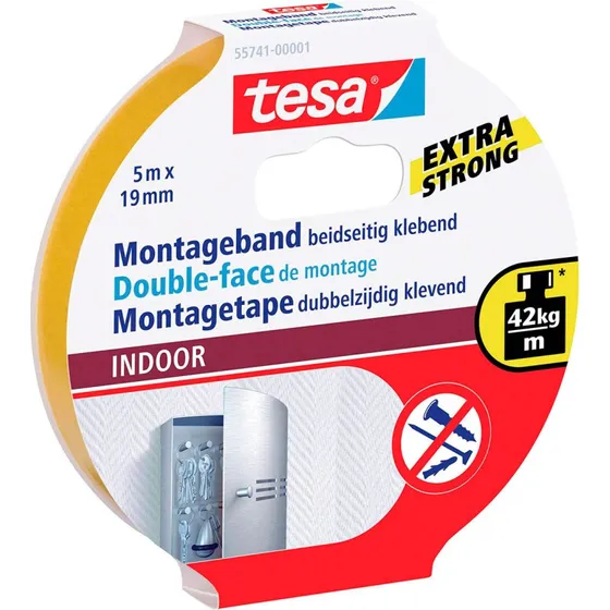 Tesa Powerbond Monteringstape 19 mm x 5 m (indendørs)
