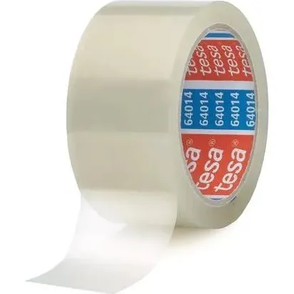 tesa 64014 pakketape 50 mm x 66 m klar (støjsvag)