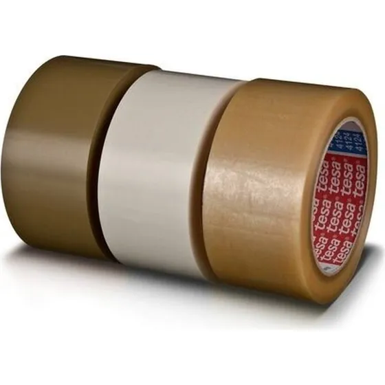 tesapack 4124 PVC emballagetape 50 mm x 66 m hvid