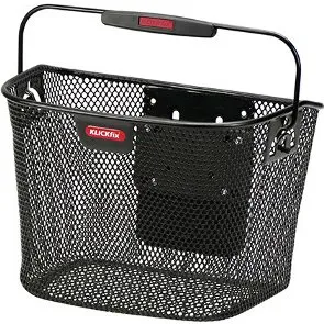 KlickFix Mini cykelkurv 10L – sort