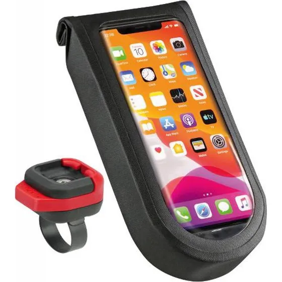 KlickFix PhoneBag Tour M – Telefonholder 8,5×16,5 cm, sort