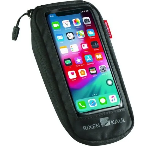 Klickfix Phonebag Comfort S, styrholder, sort (8×14,5×4,5 cm)