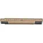 Hultafors Tommestok 2 m 12-led træ (danske tommer/mm)