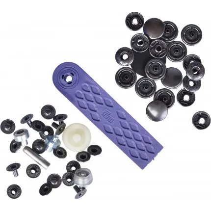 Prym Anorak trykknapper 15 mm Sort Oxyd - 10 stk