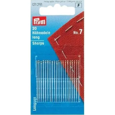 Prym synåle lange 0,70x38 mm Str. 7 sølv - 20 stk
