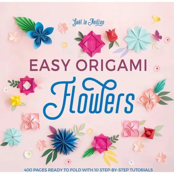 Easy Origami Flowers - Guide med 400 sider farvet papir