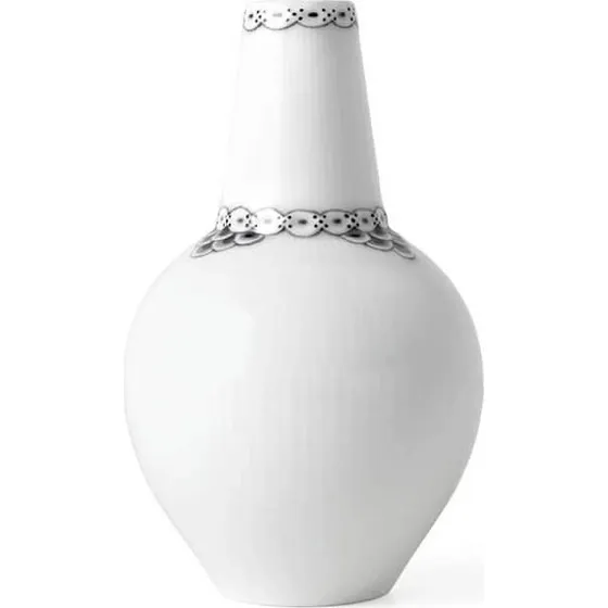 Royal Copenhagen Sort Riflet Blonde vase 15 cm