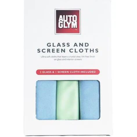 Autoglym Mikrofiberklude til Glas og Skærm, 3 stk.