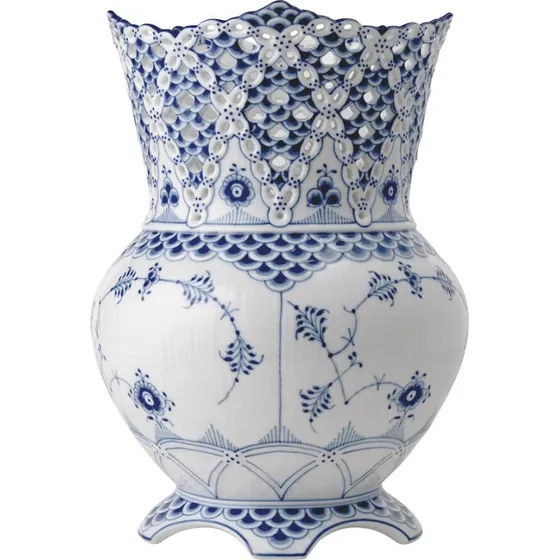 Royal Copenhagen Musselmalet Helblonde Vase 22 cm nr.1197