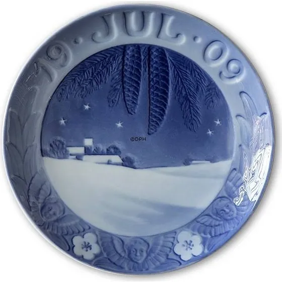 Royal Copenhagen Juleplatte 1909 "Snelandskab"