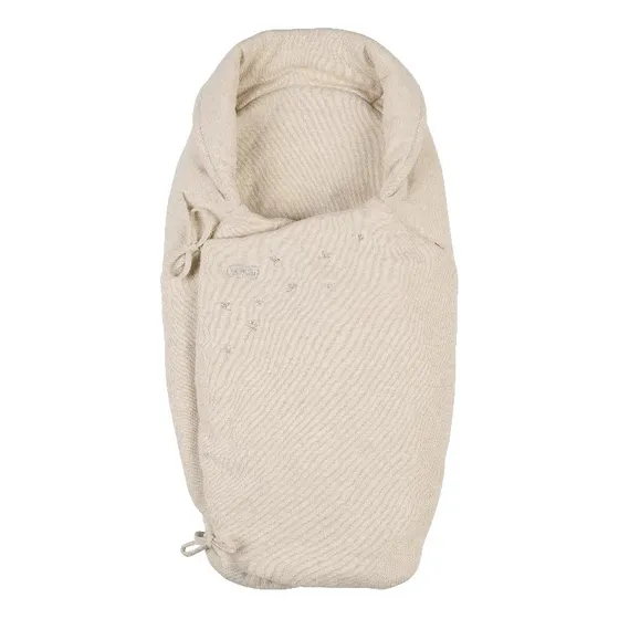 Voksi Wool Wrap uldsvøb, Sand (0–6 mdr.)