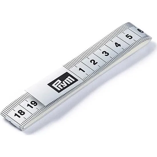 Prym FIXO selvklæbende målebånd 150 cm, sølv