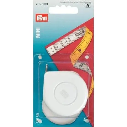 Prym Rullemålebånd Mini 150 cm, cm/cm - blandede farver