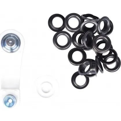 Prym sejlringe sort oxyd 11 mm, 15 stk