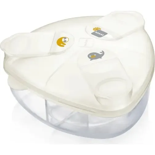 MAM Mælkepulverboks – 3 rum, neutral