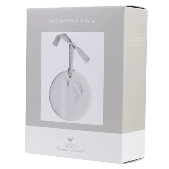 Bambam Ler Fod- og Håndaftrykssæt med Hænger