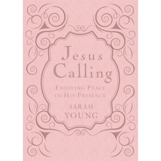 Jesus Calling - Sarah Young - Pink Leathersoft med skrifthenvisninger