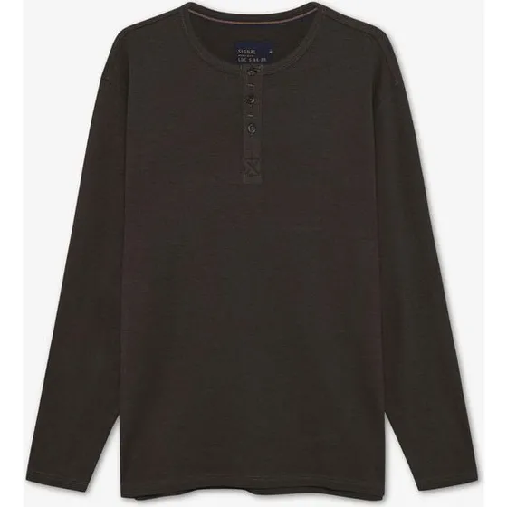 Signal DerekSi Granddad Waffle Langærmet T-shirt