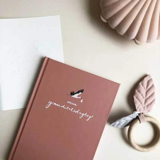 Min graviditetsdagbog A5 hardcover – WithWhite