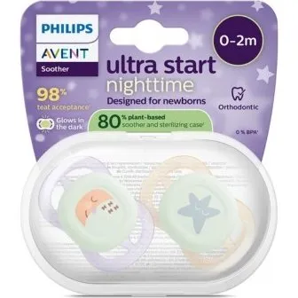Philips Avent Ultra Start Nighttime sut 0-2 mdr