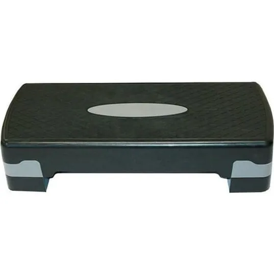 TITAN LIFE Step Bench – 2-højde stepbænk 10/15 cm, sort/grå