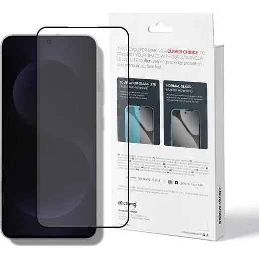 CRONG 3D Armor Glass Lite til Samsung Galaxy A36/A37/A56/A57/S24/S25 FE