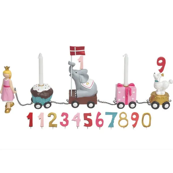 Kids by Friis Fødselsdagstog - Prinsesse (håndmalet)