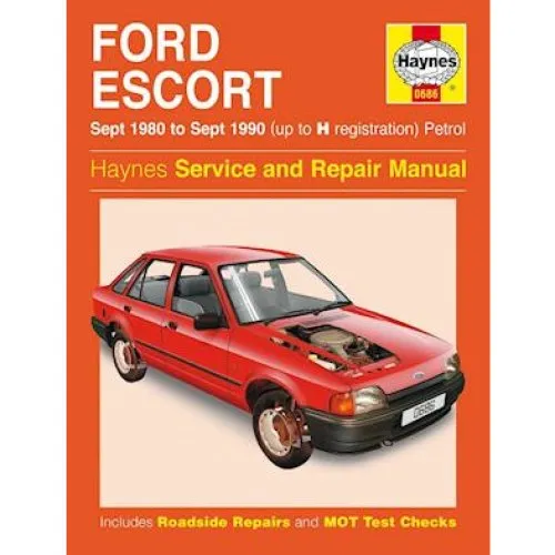Haynes Ford Escort Petrol Repair Manual (1980-1990)