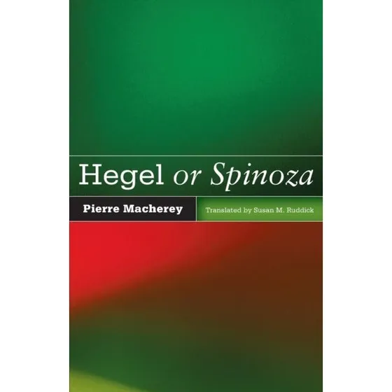 Hegel or Spinoza - Pierre Macherey (Bog)