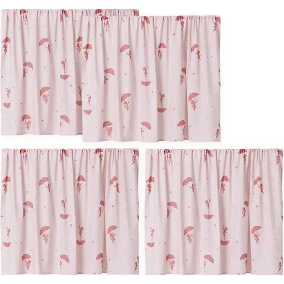 Hoppekids Ole Lukøje forhæng til halvhøj seng - Rød