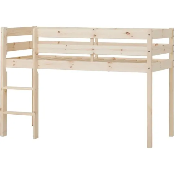 Hoppekids ECO Comfort halvhøj seng 70x160 cm - natur