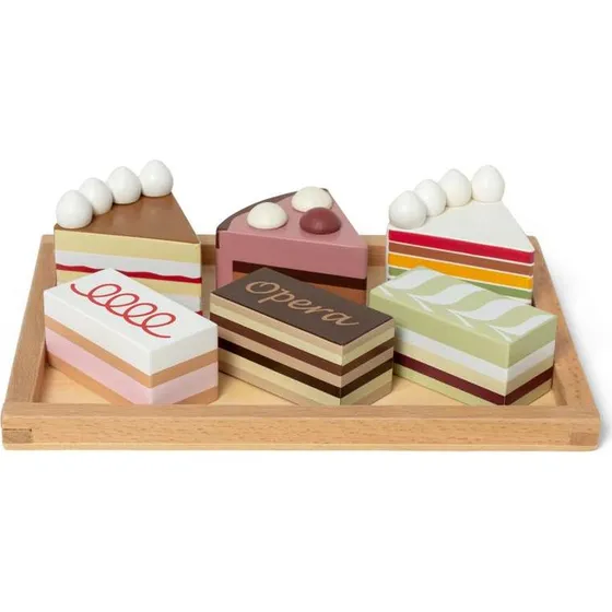 MaMaMeMo Trælagkage – Lagkagestykker på fad