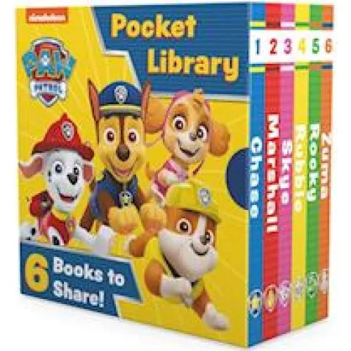 Paw Patrol Pocket Library - 6 mini board books