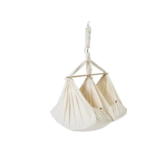 Membantu Twin Slyngevugge Økologisk Bomuld - Beige